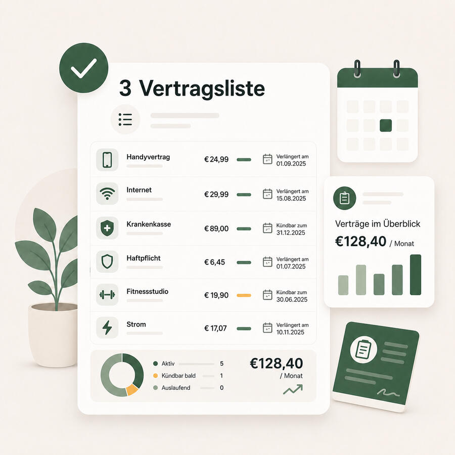 3 Vertragsliste 3 Vertragsliste